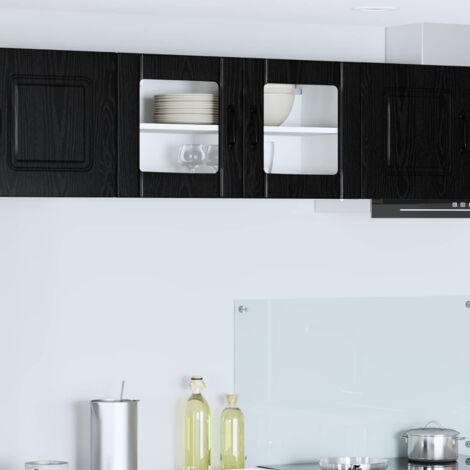 Panel de lavaplatos Lucca Roble Negro 80 x 31 x 40 cm