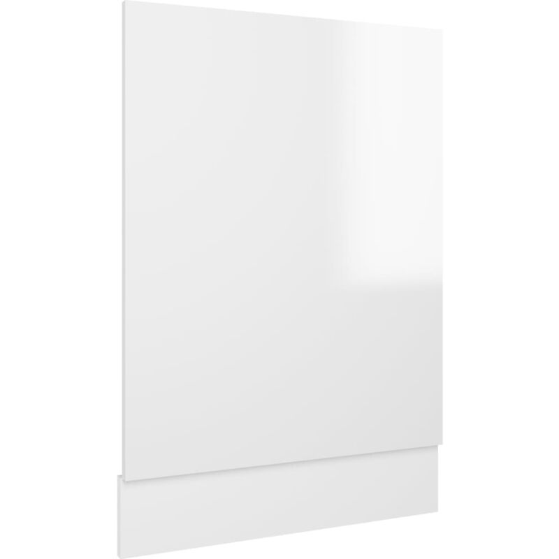 

Panel de lavavajillas aglomerado blanco brillo 45x3x67cm - Blanco - Vidaxl
