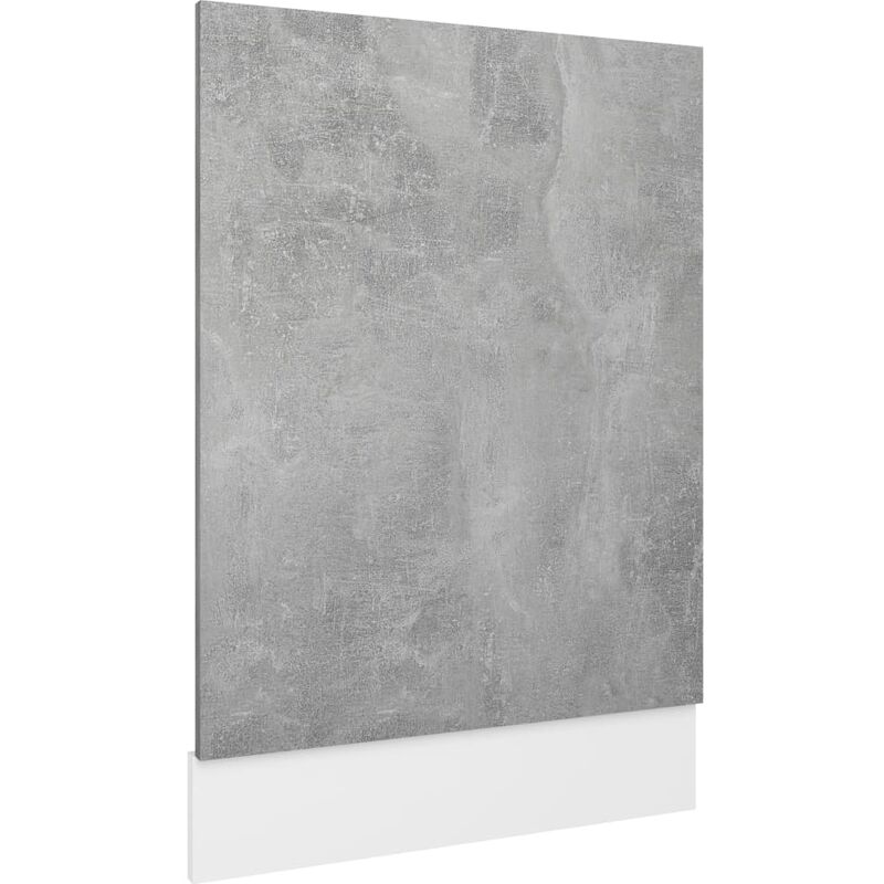 

Panel de lavavajillas aglomerado gris hormigón 45x3x67cm - Gris - Vidaxl
