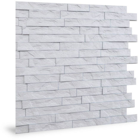 Ripley - TAPIZ 3D ADHESIVO LADRILLO DECORATIVO ANTIGOLPE PARA PARED 70X77CM  COLOR BLANCO