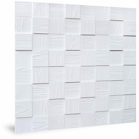 Panel de pared 3D Profhome 3D 705258 Harmony Cubes Smoked Gray Panel decorativo liso de aspecto plástico brillante gris 2,2 m2 - gris