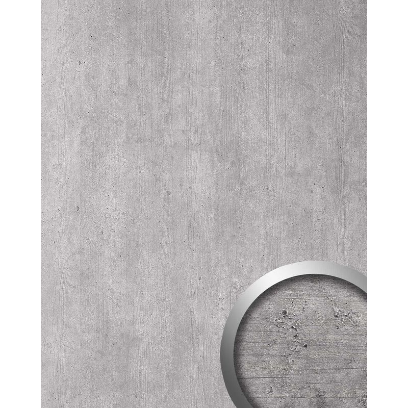 

Panel de pared aspecto piedra 19563 Antigrav CEMENT Light Panel decorativo texturado de aspecto hormigón mate gris gris-claro 2,6 m2 - Wallface