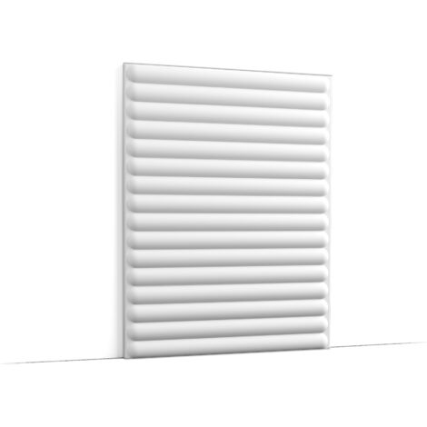 Panel de pared flexible con efecto revestimiento - Orac Decor - L200xP1,5xH40cm - Caja completa de 5 paneles - W214F