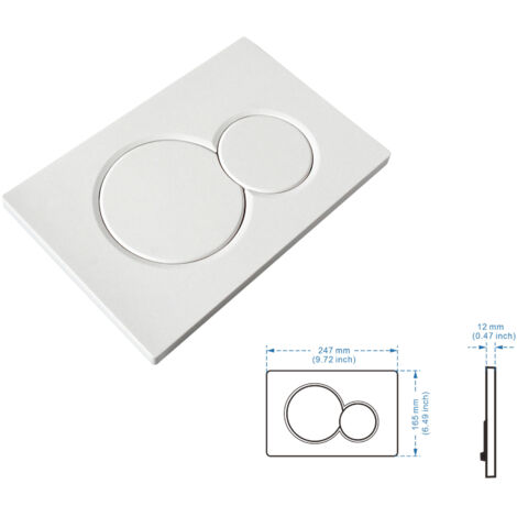 Panel de repuesto para inodoro Sigma 01 de doble descarga en color blanco de [Marca]