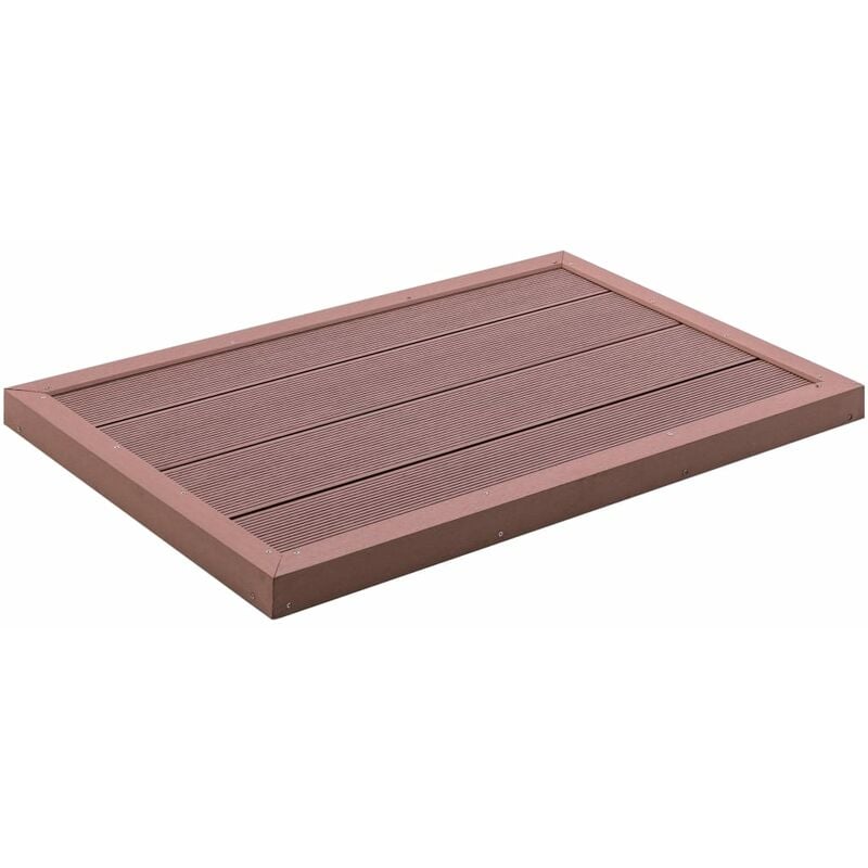 

Panel de suelo para ducha solar WPC marrón 101x63x5,5 cm