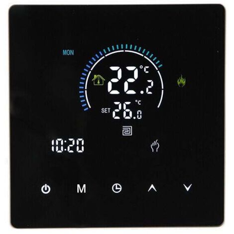 Panel de termostato inteligente para caldera de agua de pared, CA 90-240 V, 3500 W, 90-240 V, controlador de temperatura inteligente (WiFi, 3 A)
