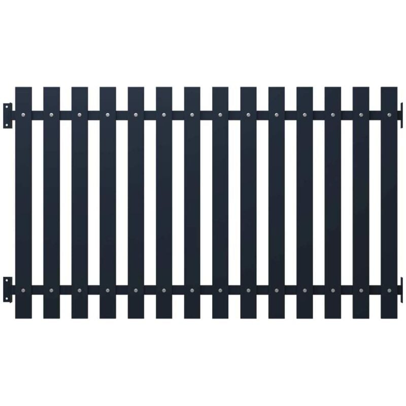 

vidaXL Panel de valla acero recubrimiento polvo antracita 170,5x150 cm - Antracita