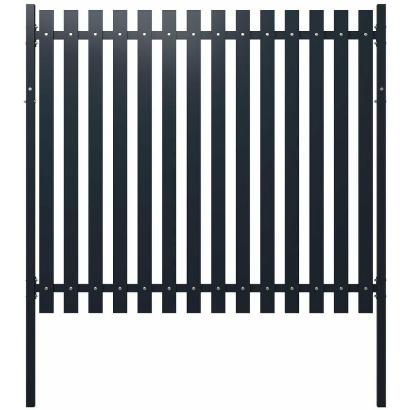 

Panel de valla acero recubrimiento polvo antracita 174,5x150 cm