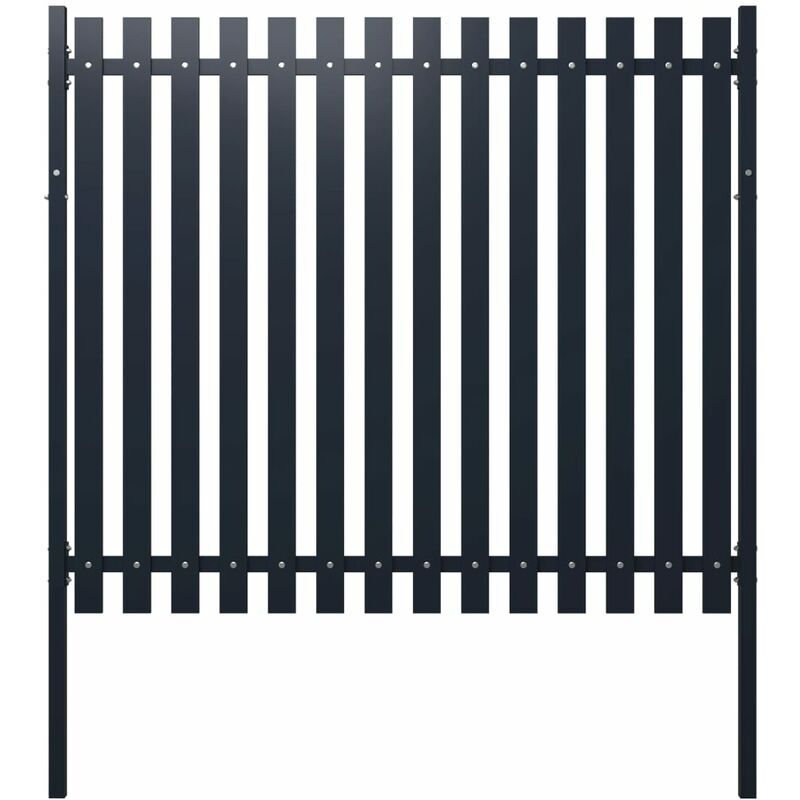 

Panel de valla acero recubrimiento polvo antracita 174,5x170 cm - Antracita