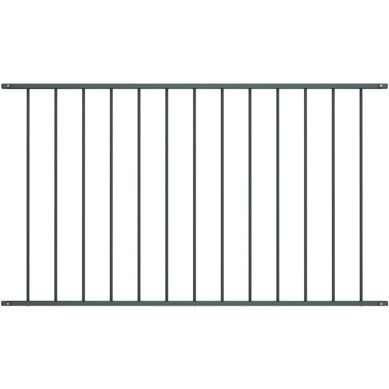 

Panel de valla acero recubrimiento polvo gris antracita 1,7x1 m - Antracita - Vidaxl