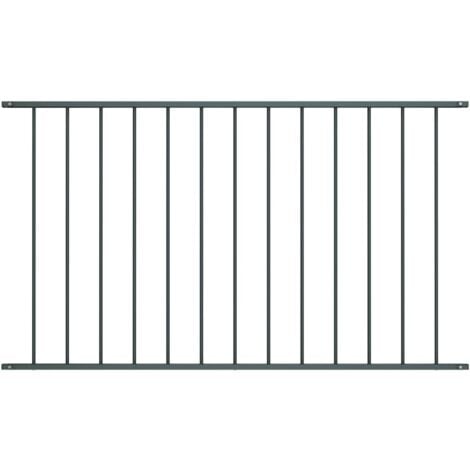 Panel de valla acero recubrimiento polvo gris antracita 1,7x1 m vidaXL