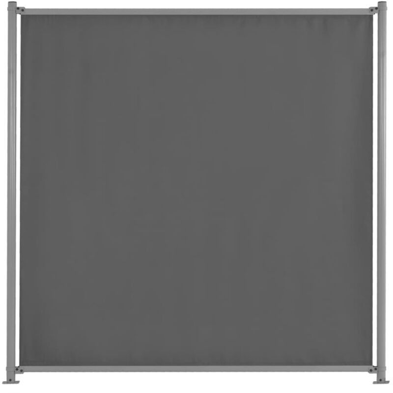 

Panel de Valla de Tela con 2 Postes 180x180 cm Gris Antracita - Antracita - Vidaxl