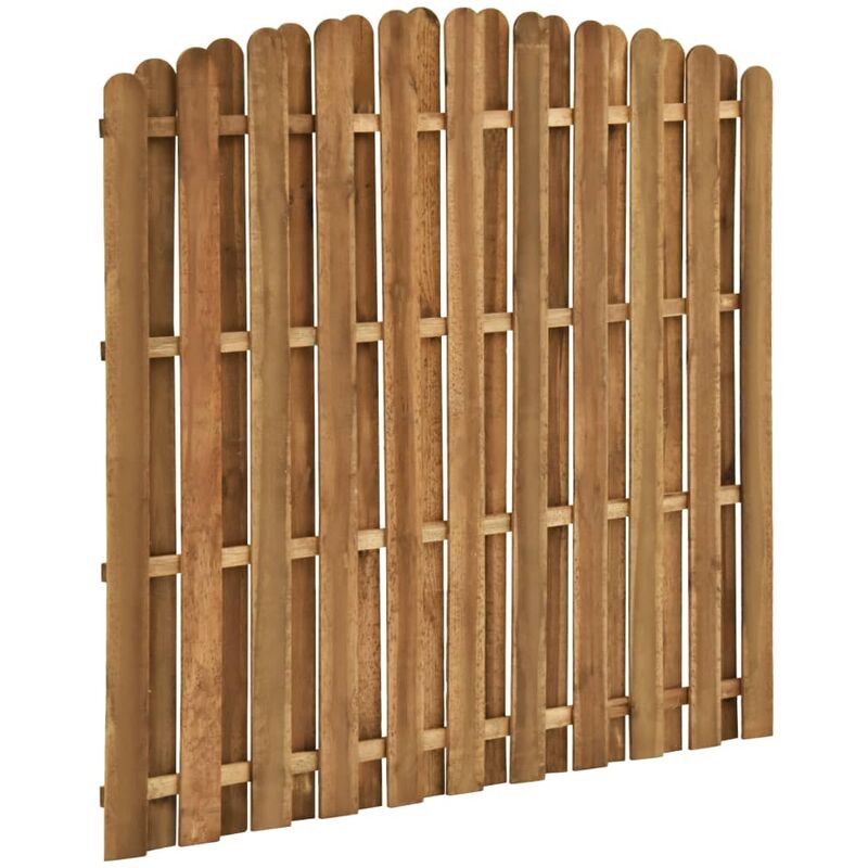 

Panel de valla de jardin de madera de pino 180x(155-170) cm
