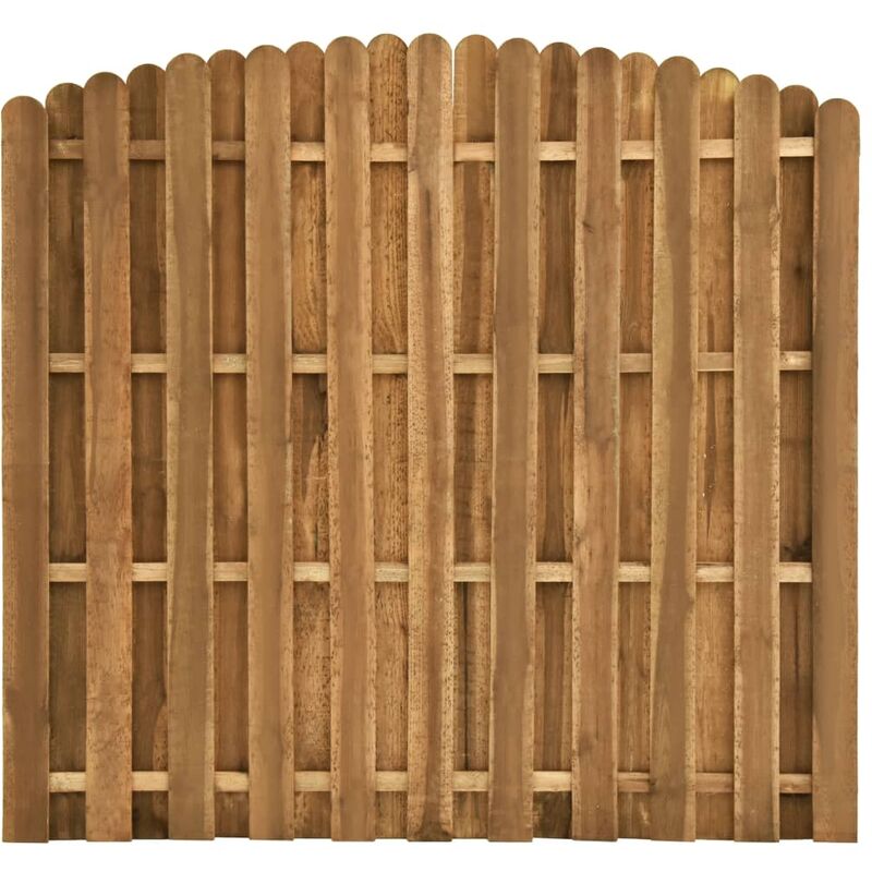 

Panel de valla de jardín de madera de pino 180x(155-170) cm