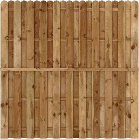 VidaXL Panel de valla de jardin vertical madera FSC