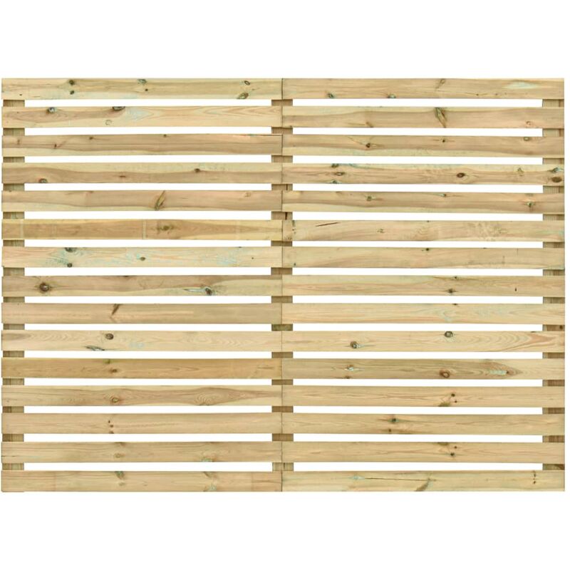 

vidaXL Panel de valla de jardín madera de pino impregnada 180x180 cm - Marrón