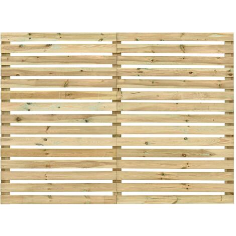 Panel de valla de jardín madera de pino impregnada 180x180 cm