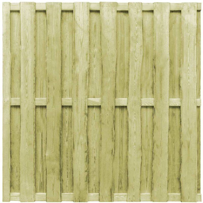 

Panel de valla de jardín madera de pino verde 180x180 cm