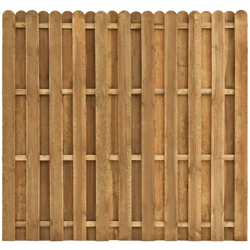 

Panel de valla de jardín madera de pino 180x170 cm - Marrón
