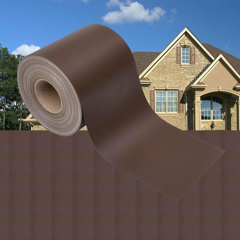 

Panel de valla de PVC marron 35x0,19 m