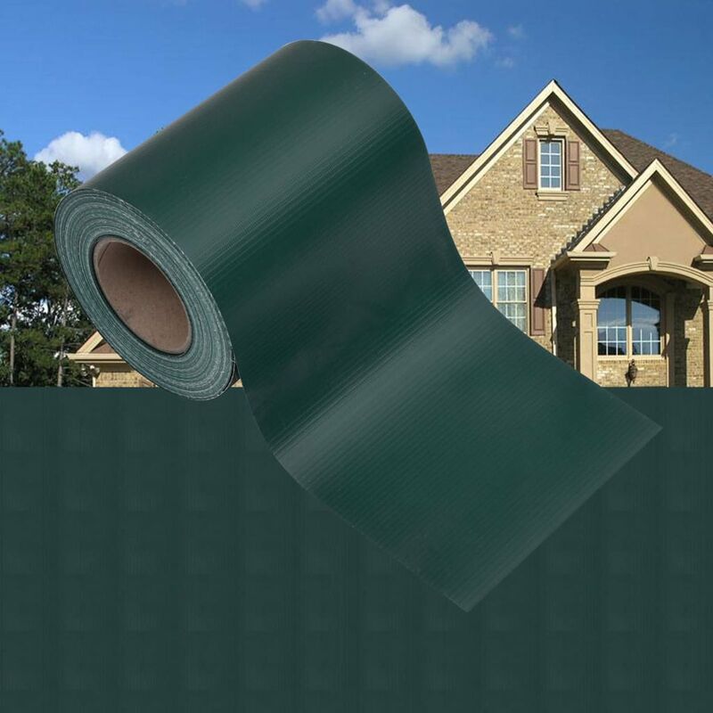 

Panel de valla de PVC verde mate 35x0,19 m
