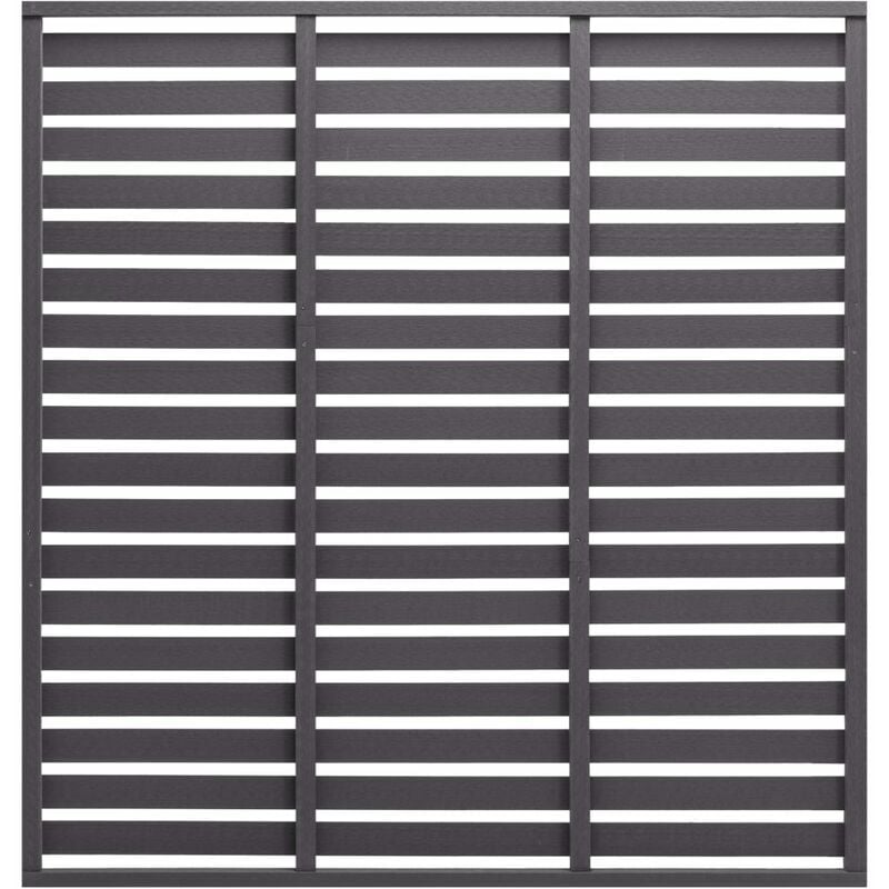 

Panel de valla WPC gris 170x180 cm