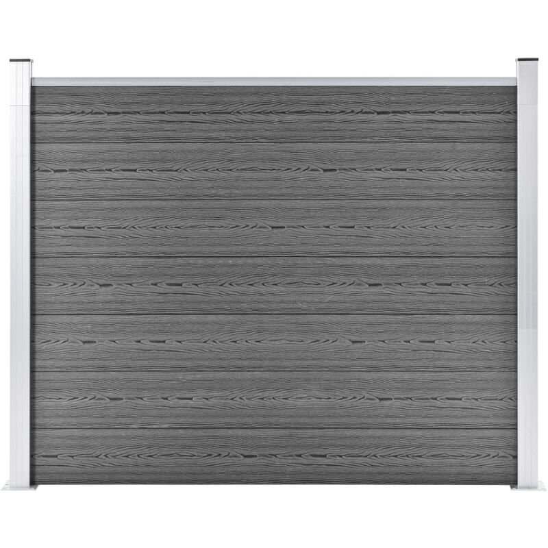 

Panel de valla WPC gris 180x146 cm