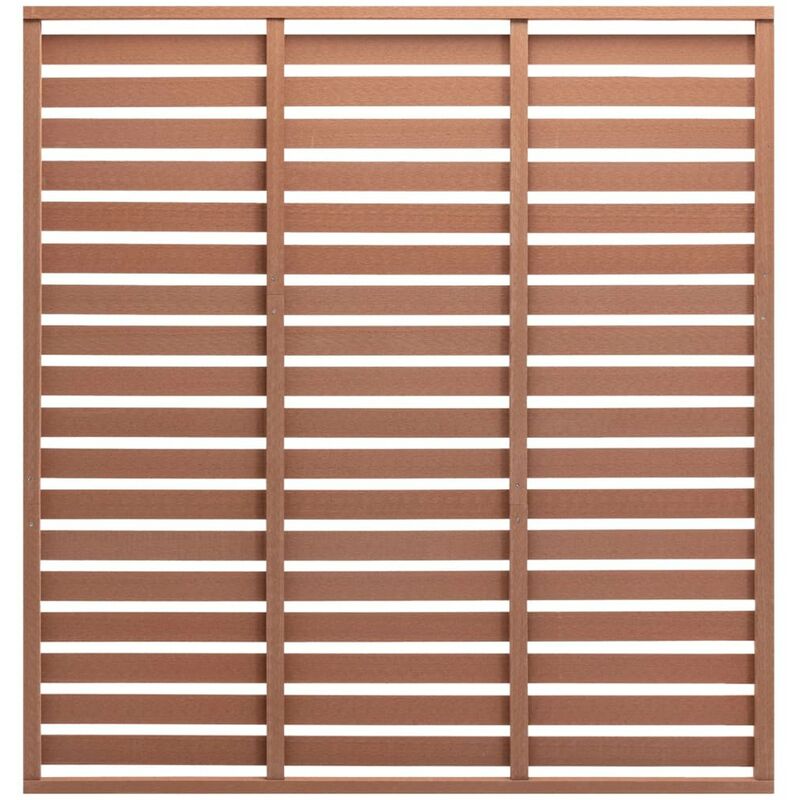 

Panel de valla WPC marron 170x180 cm