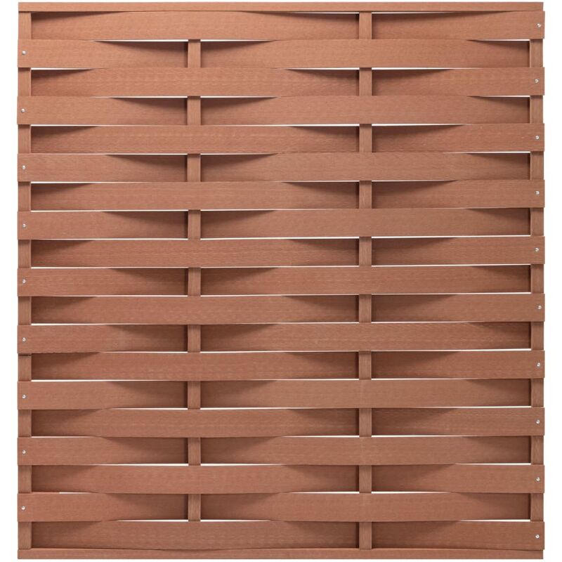 

Panel de valla WPC marrón 170x180 cm