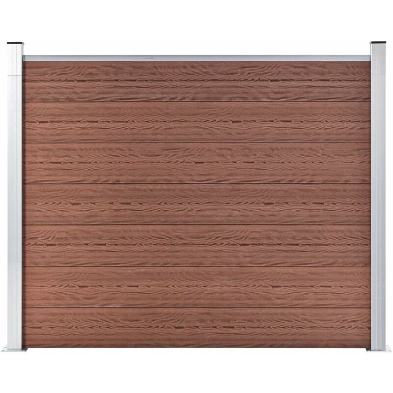

Panel de valla WPC marron 180x146 cm