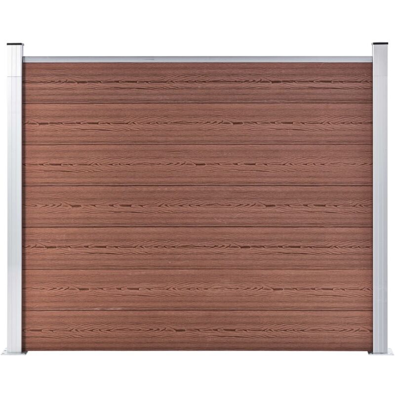 

Panel de valla WPC marrón 180x146 cm