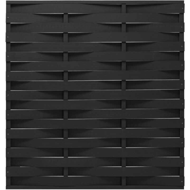 

Panel de valla WPC negro 170x180 cm