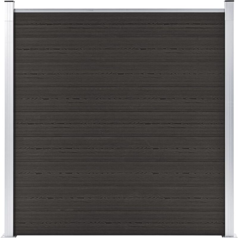 

Panel de valla WPC negro 180x186 cm - Negro