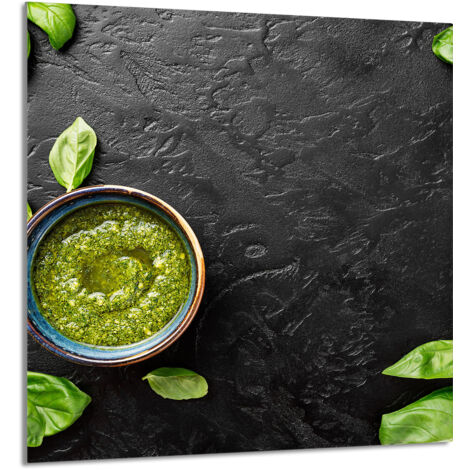 PANEL DE VIDRIO PARA COCINA 60x65 Albahaca