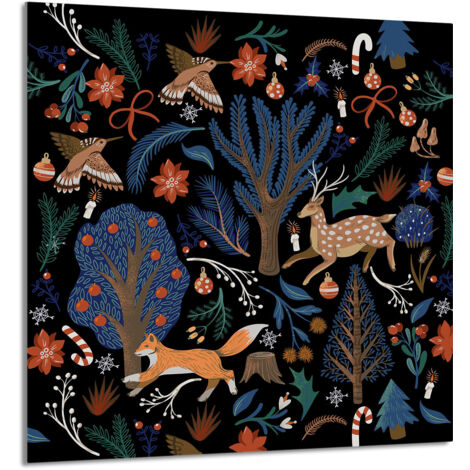 PANEL DE VIDRIO PARA COCINA 60x65 Animales