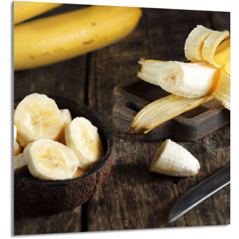 PANEL DE VIDRIO PARA COCINA 60x65 Banana