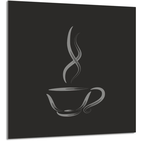 PANEL DE VIDRIO PARA COCINA 60x65 Café