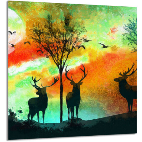 PANEL DE VIDRIO PARA COCINA 60x65 Ciervo