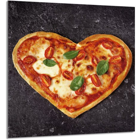 PANEL DE VIDRIO PARA COCINA 60x65 Corazón