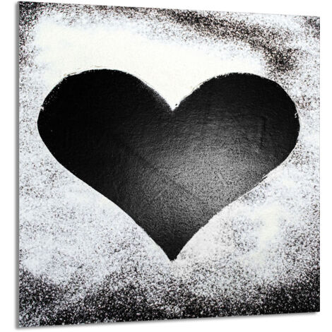 PANEL DE VIDRIO PARA COCINA 60x65 Corazón