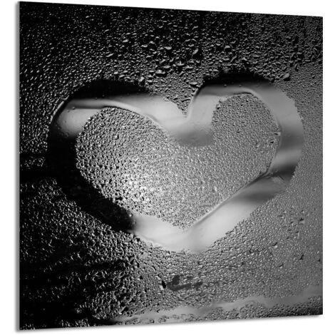 PANEL DE VIDRIO PARA COCINA 60x65 Corazón
