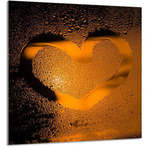 PANEL DE VIDRIO PARA COCINA 60x65 Corazón
