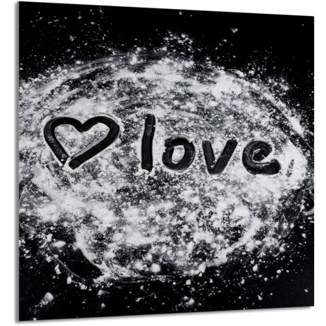 PANEL DE VIDRIO PARA COCINA 60x65 Corazón