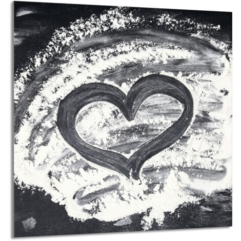 PANEL DE VIDRIO PARA COCINA 60x65 Corazón