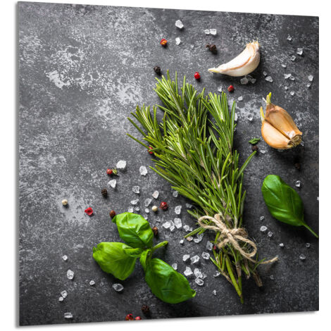PANEL DE VIDRIO PARA COCINA 60x65 Especias
