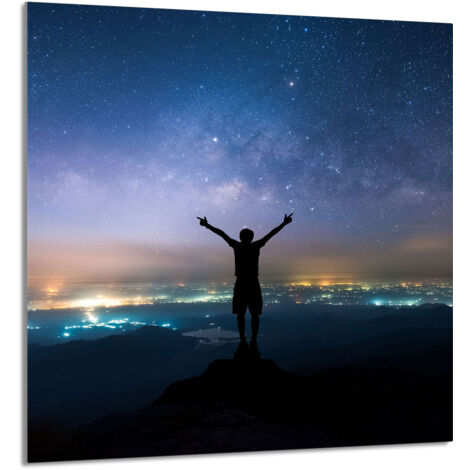 PANEL DE VIDRIO PARA COCINA 60x65 Estrellas
