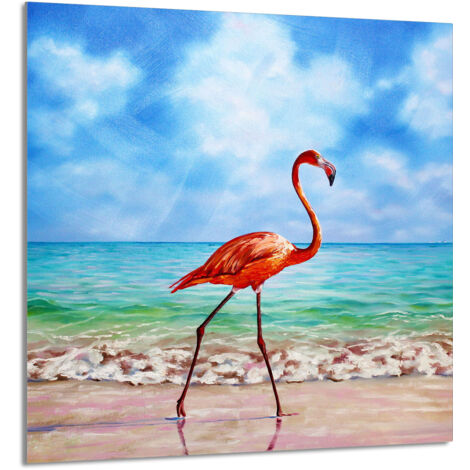 PANEL DE VIDRIO PARA COCINA 60x65 Flamingo