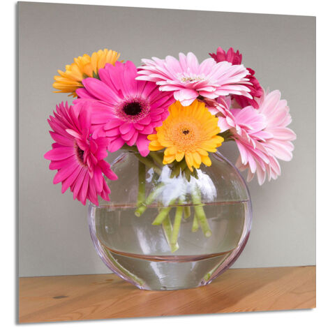 PANEL DE VIDRIO PARA COCINA 60x65 Flores