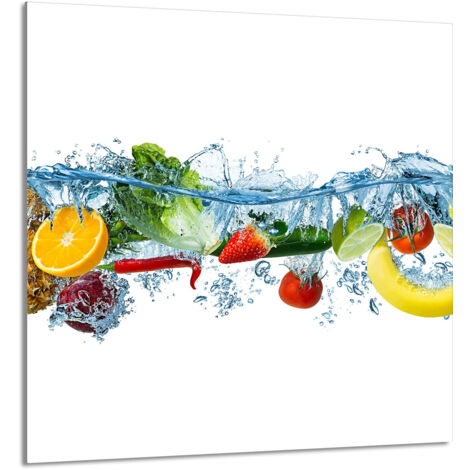 PANEL DE VIDRIO PARA COCINA 60x65 Fruta