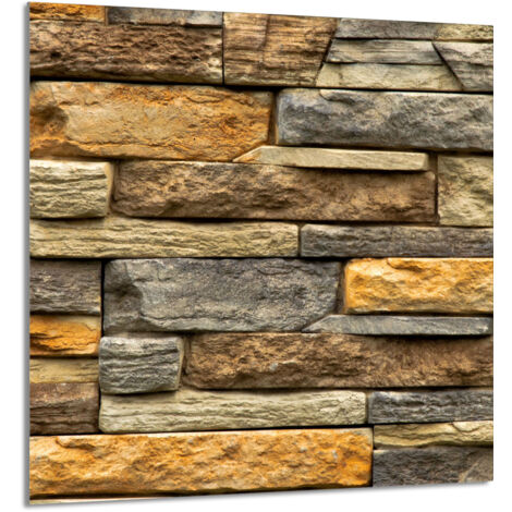 PANEL DE VIDRIO PARA COCINA 60x65 Ladrillo